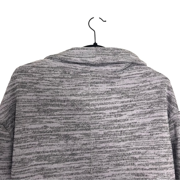 Anthropologie Saturday Sunday Marled Cowl Neck Pullover Sweatshirt Purple Gray S - Picture 4 of 9